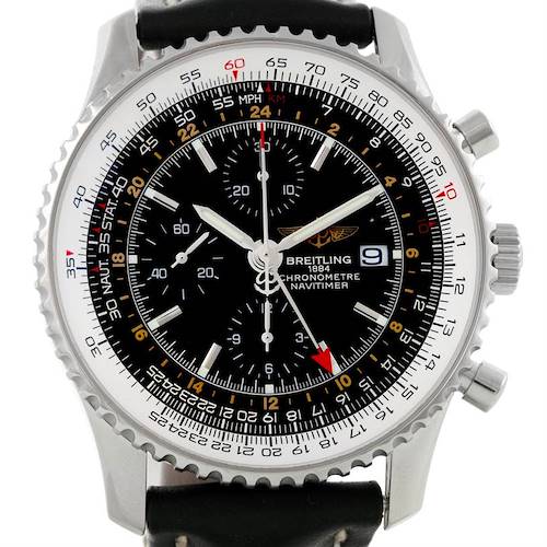 Photo of Breitling Navitimer World Chronograph Black Dial Steel Watch A24322