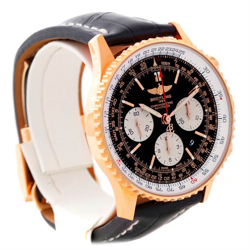 Breitling Navitimer 01 18K Rose Gold Watch RB0120 SwissWatchExpo