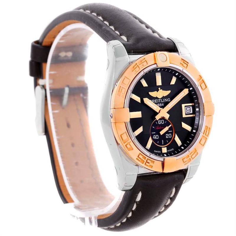 Breitling Galactic 36 Stainless Steel Rose Gold Watch C37330 Unworn SwissWatchExpo
