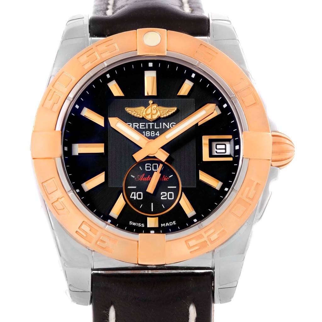 Breitling Galactic 36 Stainless Steel Rose Gold Watch C37330 Unworn ...