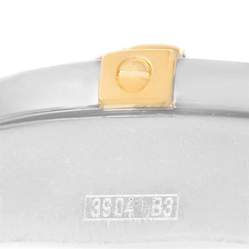 The image shows the side of the Breitling Windrider B13358 Steel and Gold (two tone) Blue Dial B13358 Steel and Gold (two tone) Blue Dial watch case and the engraved model number.