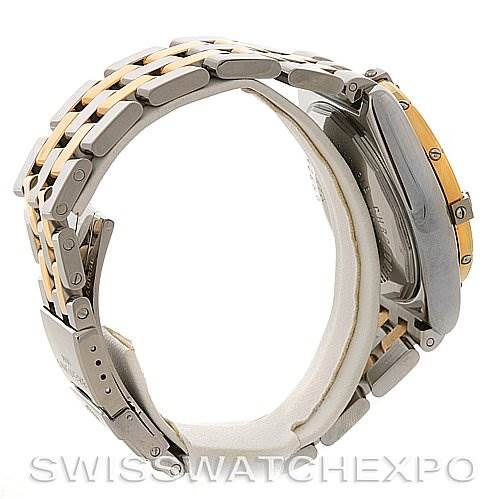 The image shows a side view of the Breitling Windrider D1335512 Men's Steel and Gold (two tone) Grey Dial D1335512 Men's Steel and Gold (two tone) Grey Dial watch, highlighting its bracelet, clasp, and side of the case.