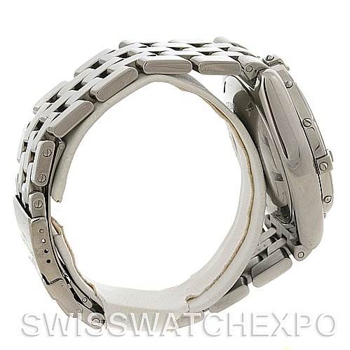 The image shows a side view of the Breitling Windrider A13055 Men's Stainless Steel Black Dial A13055 Men's Stainless Steel Black Dial model, focusing on the bracelet and side of the watch case.