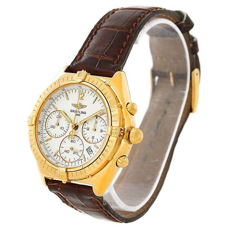Breitling Windrider Sextant 18K Yellow Gold Watch K55046 SwissWatchExpo