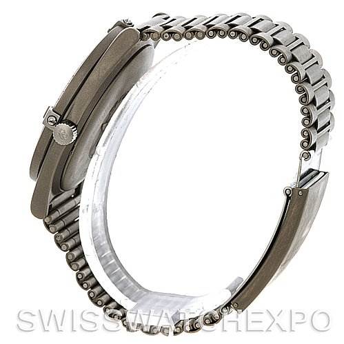 The image shows the side view of a Breitling Professional Series E56060 1310564513 Men's Titanium Grey Dial E56060 1310564513 Men's Titanium Grey Dial watch, highlighting its band and crown.