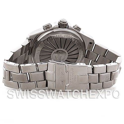 The image shows the back and bracelet of the Breitling Professional Series A78362 Stainless Steel Blue Dial A78362 Stainless Steel Blue Dial watch, highlighting its stainless steel construction and clasp.