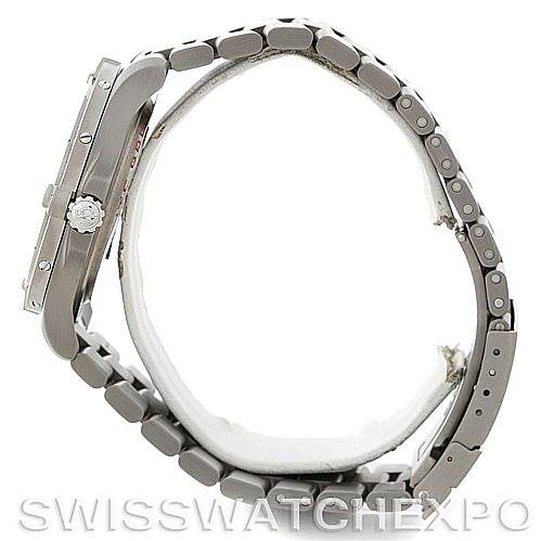 The image shows a side view of a Breitling Professional Series E79362 Men's Titanium Silver Dial E79362 Men's Titanium Silver Dial watch, highlighting the watch band and crown.