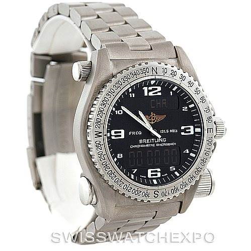 Breitling Professional Emergency Watch LCD Quartz Titanium E76321 SwissWatchExpo