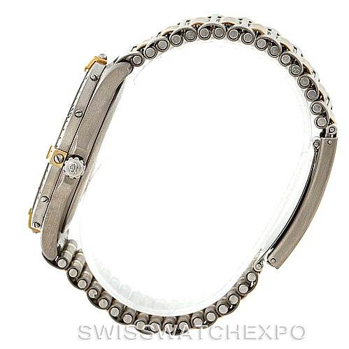 This image shows the side view of a Breitling Professional Series F56062 Men's Titanium Blue Dial F56062 Men's Titanium Blue Dial watch, highlighting the case and bracelet.