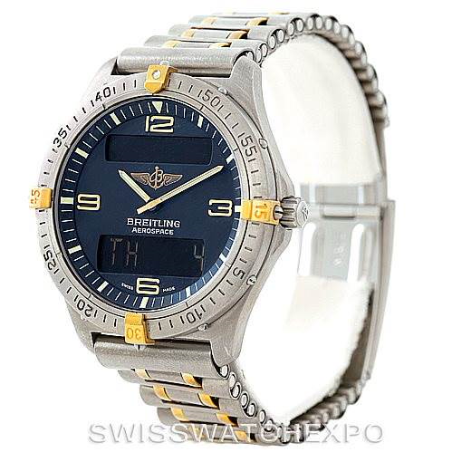 Breitling Aerospace Titanium Analog Digital Quartz Watch F56062 SwissWatchExpo