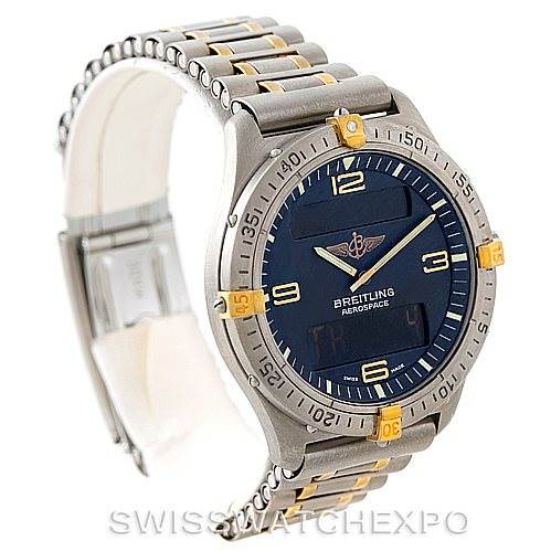 Breitling Aerospace Titanium Analog Digital Quartz Watch F56062 ...