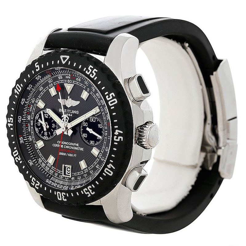 Breitling Skyracer Raven Steel Rubber Watch A27364 SwissWatchExpo