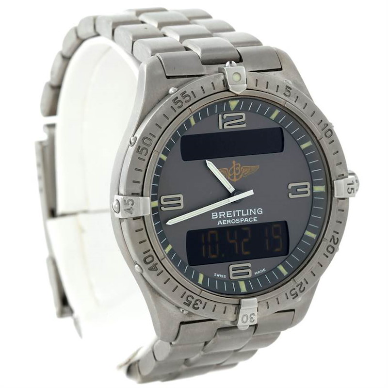 Breitling Professional Aerospace Titanium Quartz Watch E56062 SwissWatchExpo