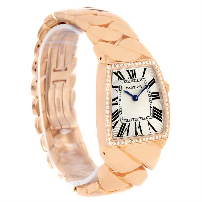 Cartier La Dona 18K Rose Gold Diamond Large Ladies Watch WE601008 SwissWatchExpo