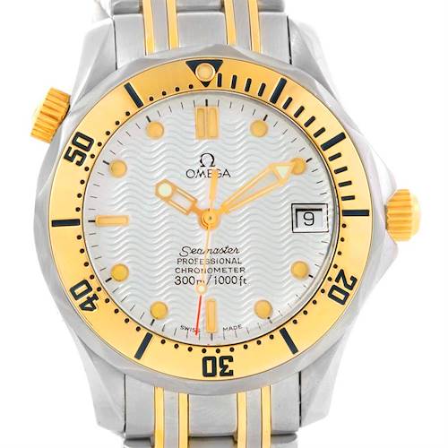 Photo of Omega Seamaster Midsize Stainless Steel Yellow Gold Automatic Watch