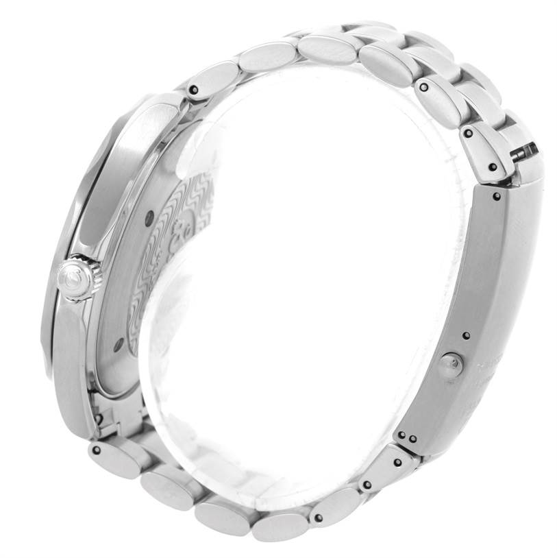 The image shows the side profile and bracelet of an Omega Seamaster 2264.50.00 Men's Stainless Steel Black Dial 2264.50.00 Men's Stainless Steel Black Dial watch.