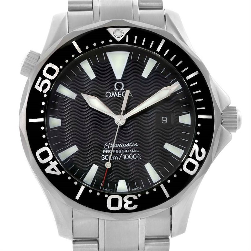 Omega Seamaster Professional 300m Black Dial Quartz Watch 2264.50.00 SwissWatchExpo