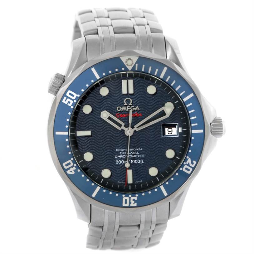 Omega Seamaster James Bond 300M Co-Axial Blue Dial Watch 2220.80.00 ...