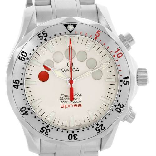 Photo of Omega Seamaster Apnea Silver Dial Jacques Mayol Watch 2595.30.00