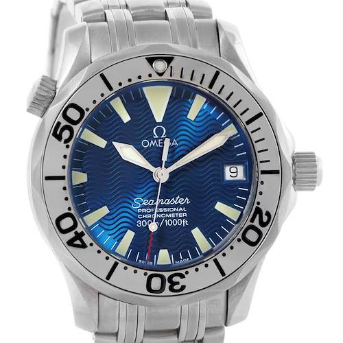 Photo of Omega Seamaster Midsize Stainless Steel Blue Dial Watch 2053.80.00