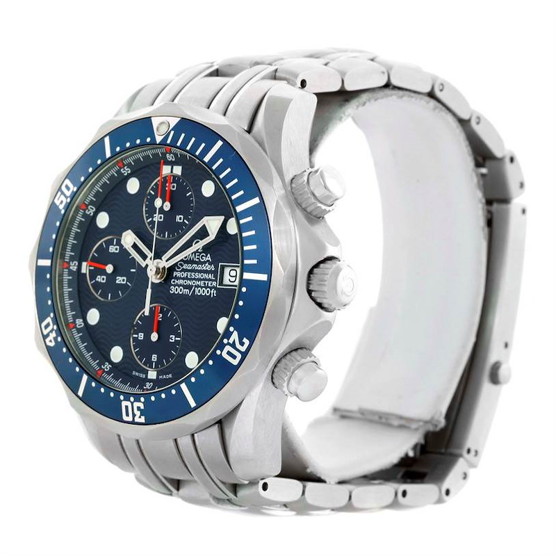 Omega Seamaster Bond Automatic Chronograph Watch 2599.80.00 SwissWatchExpo