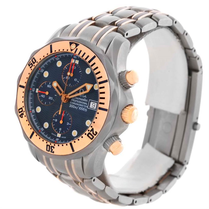 Omega Seamaster Titanium and 18K Rose Gold Watch 2296.80.00 SwissWatchExpo