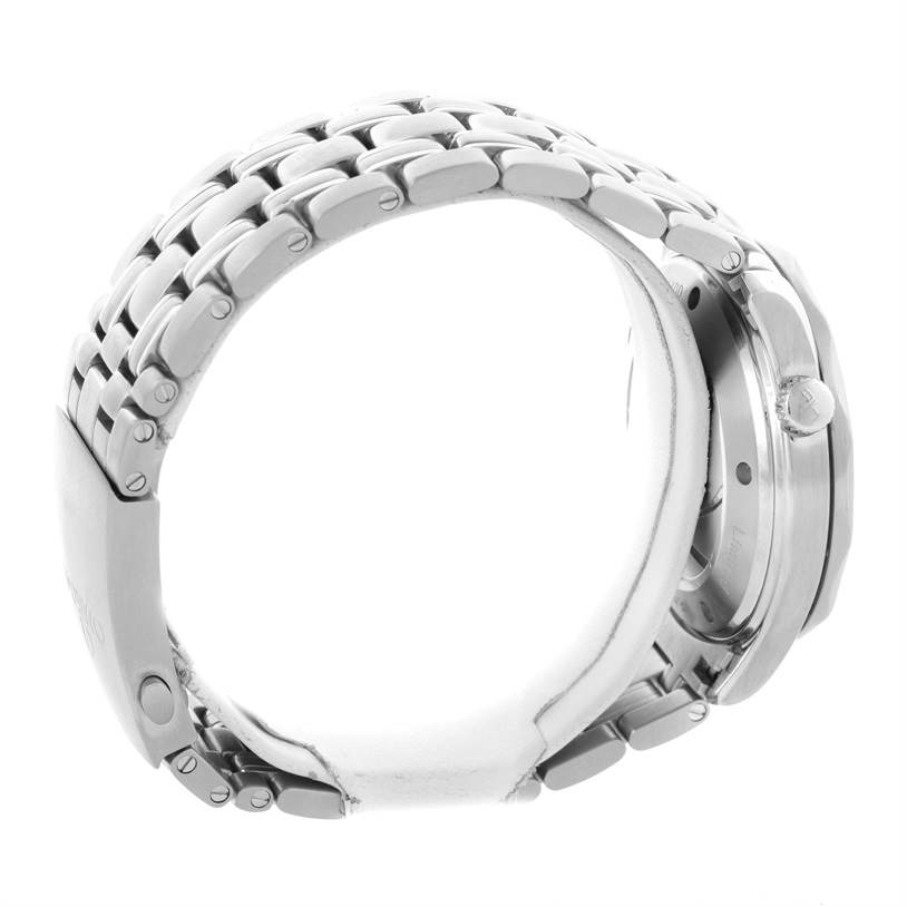 The image displays a side view of an Omega Seamaster 212.30.41.20.01.005 Men
s Stainless Steel Black Dial 212.30.41.20.01.005 Men
s Stainless Steel Black Dial watch, highlighting the bracelet, clasp, and crown.