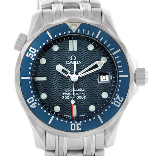 Photo of Omega Seamaster James Bond Blue Dial Midsize 300M Watch 2561.80.00