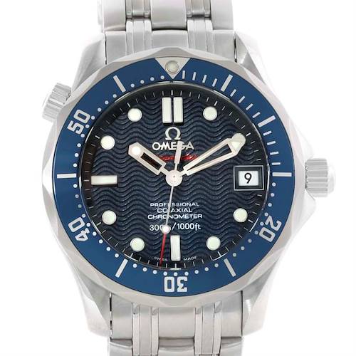 Photo of Omega Seamaster Midsize Blue Dial Bond Watch 2222.80.00 Box Papers