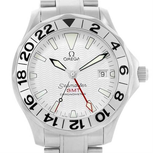 Photo of Omega Seamaster GMT Great White Mens Watch 2538.20.00 Box Papers