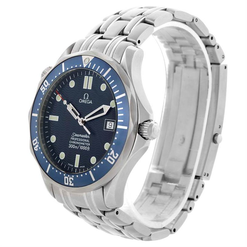 Omega Seamaster James Bond 300M Blue Dial 2531.80.00 Box Papers SwissWatchExpo