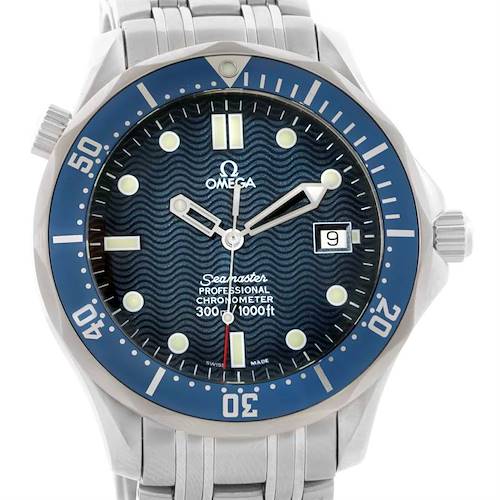 Photo of Omega Seamaster James Bond 300M Blue Dial 2531.80.00 Box Papers