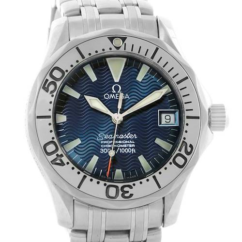 Photo of Omega Seamaster Midsize Steel Blue Dial Watch 2554.80.00 Box Papers