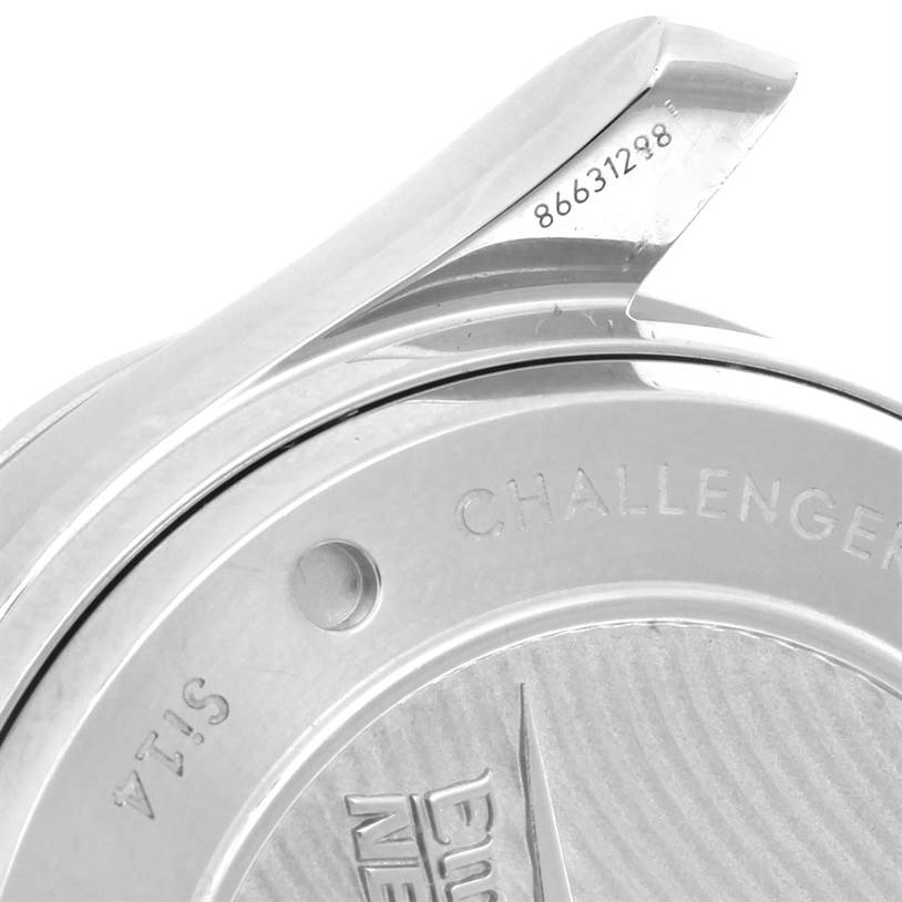 The image shows a close-up of the case back and part of the bezel of an Omega Seamaster 212.32.44.50.01.001 Men
s Stainless Steel Black Dial 212.32.44.50.01.001 Men
s Stainless Steel Black Dial watch.