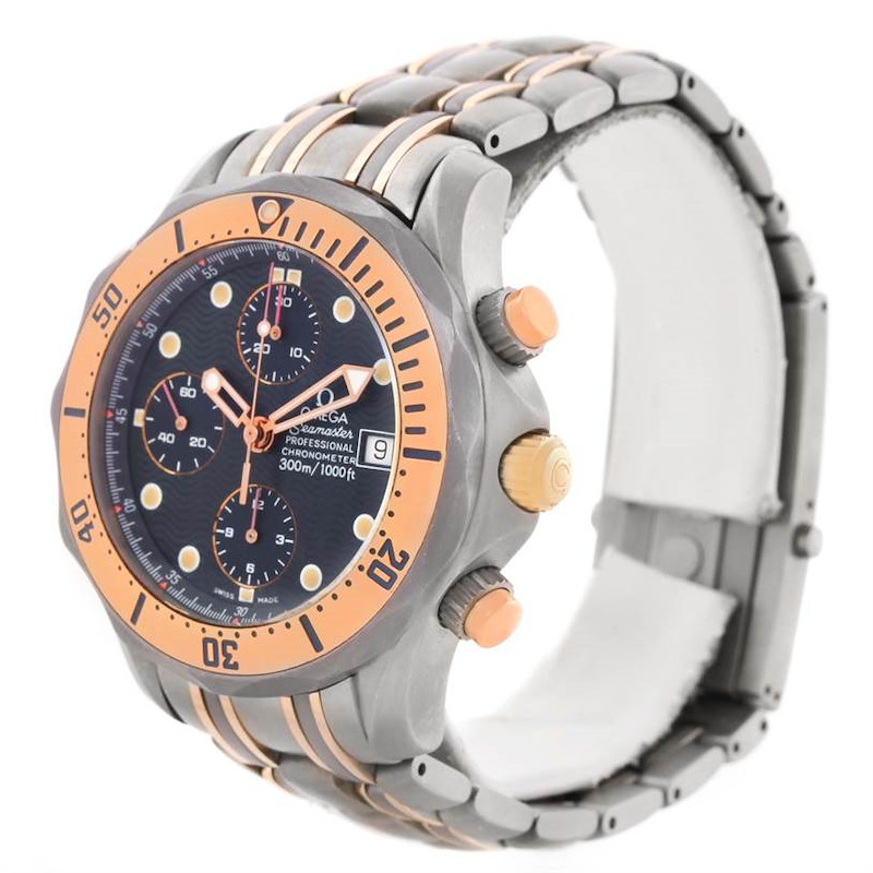 Omega Seamaster Titanium and 18K Rose Gold Watch 2296.80.00 SwissWatchExpo
