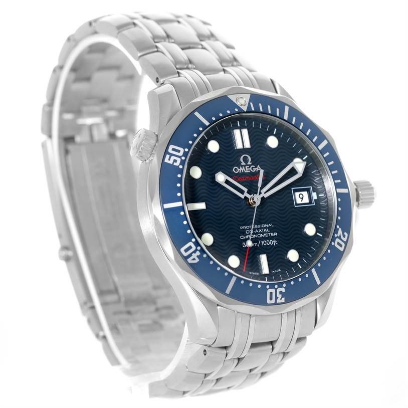 Omega Seamaster Bond 300M Diver Co-Axial Blue Dial Watch 2220.80.00 ...