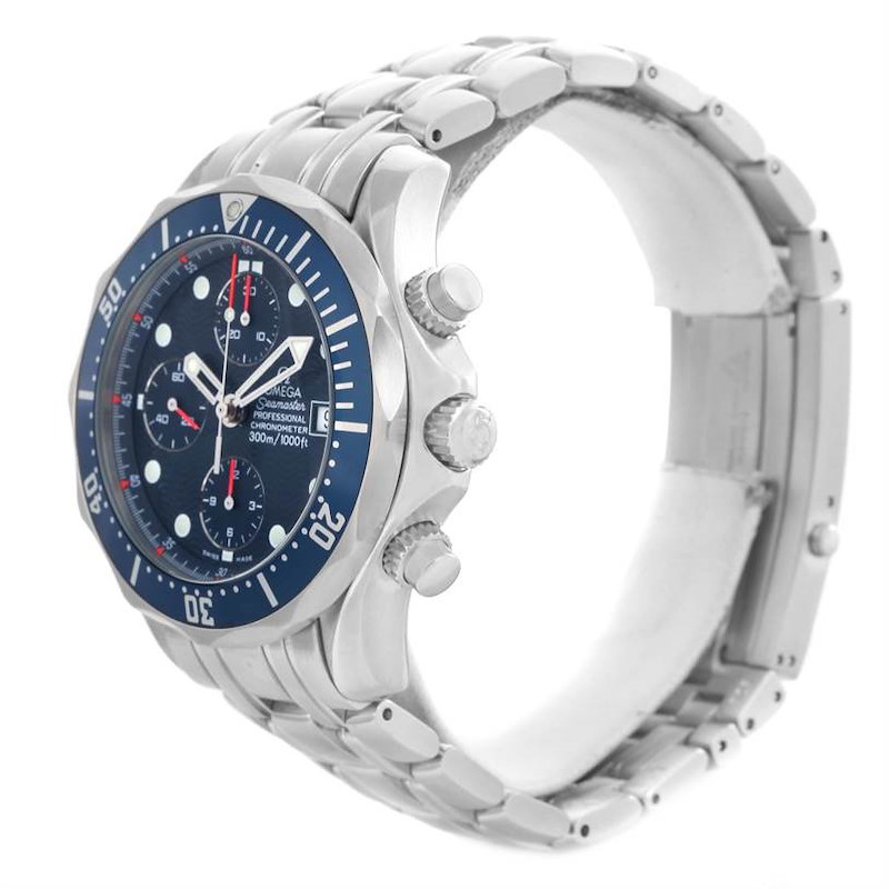 Omega Seamaster James Bond Steel Chronograph Watch 2599.80.00 SwissWatchExpo