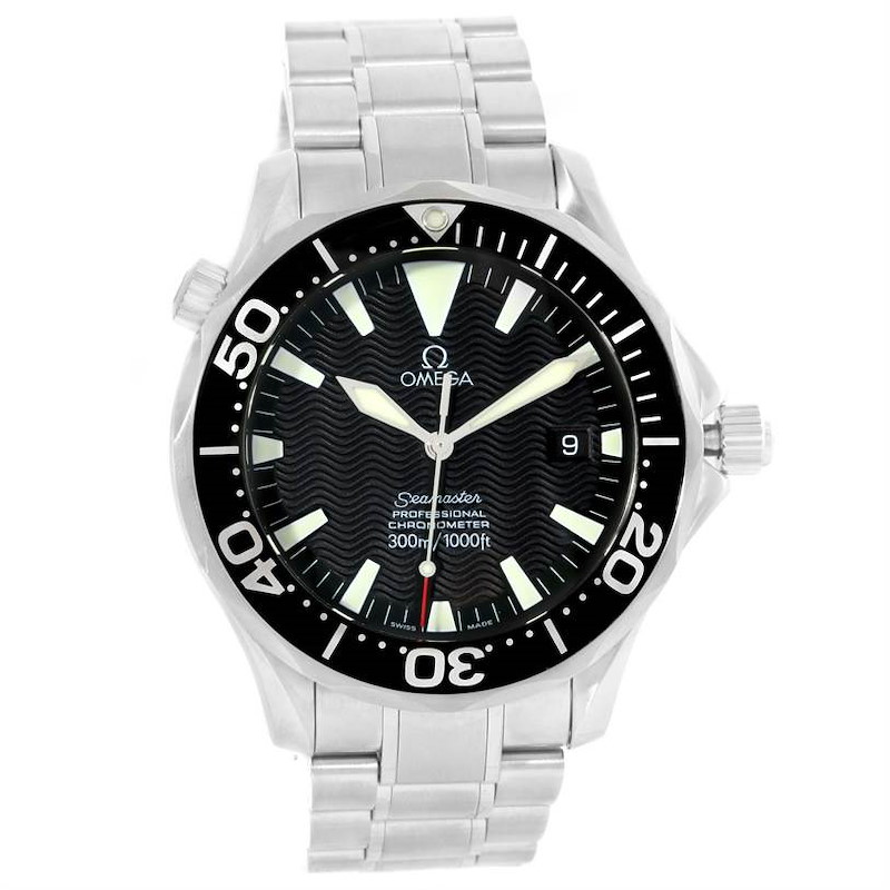 Omega Seamaster Professional 300m Black Dial Mens Watch 2254.50.00 ...