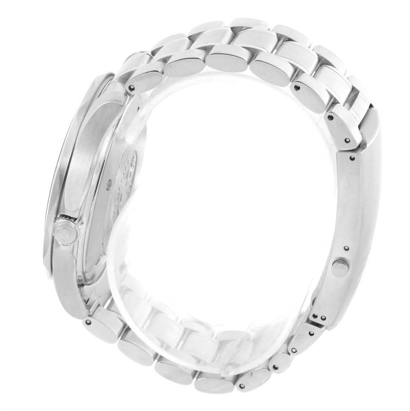 This image shows a side profile of the Omega Seamaster 2254.50.00 Men
s Stainless Steel Black Dial 2254.50.00 Men
s Stainless Steel Black Dial watch, highlighting the case and bracelet.