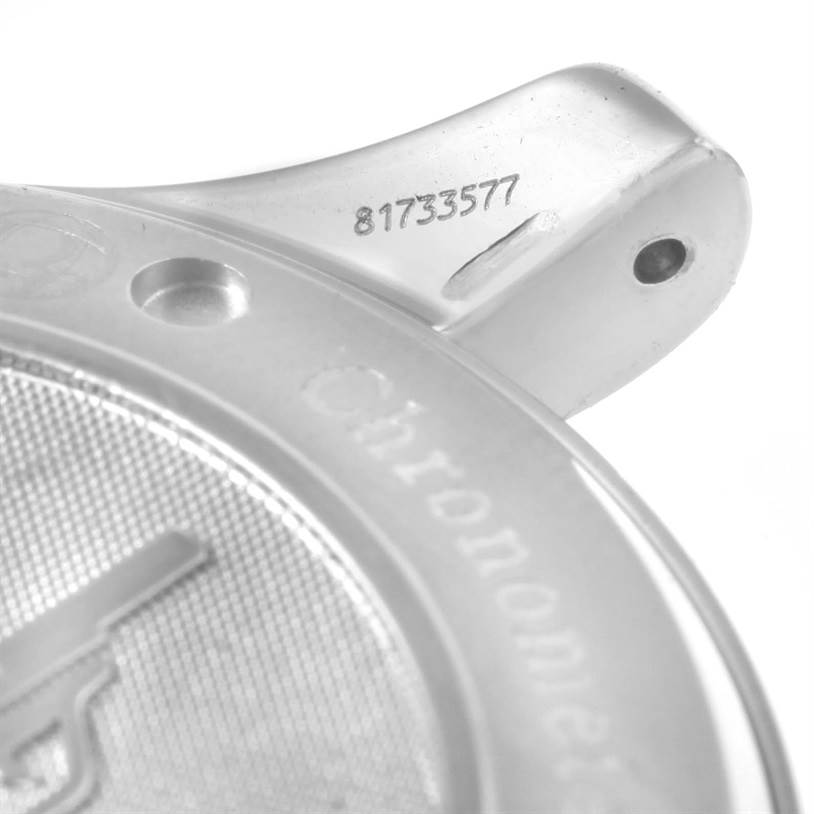 This image shows the back case and lugs of an Omega Seamaster 2226.80.00 Men
s Stainless Steel Blue Dial 2226.80.00 Men
s Stainless Steel Blue Dial watch, highlighting its serial number.