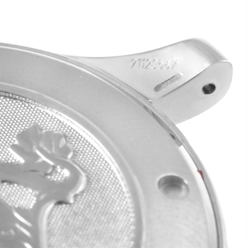 The image shows a close-up of the Omega Seamaster 212.30.41.61.01.001 Men
s Stainless Steel Black Dial 212.30.41.61.01.001 Men
s Stainless Steel Black Dial watch
s back cover and one of its lugs, featuring some engraved details.