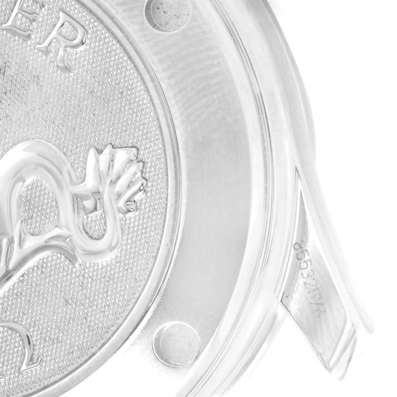 This image shows the back casing of the Omega Seamaster 212.30.36.20.01.001 Men
s Stainless Steel Black Dial 212.30.36.20.01.001 Men
s Stainless Steel Black Dial watch with part of the serial number visible.