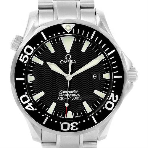 Photo of Omega Seamaster 300M Black Wave Dial Watch 2264.50.00 Box Papers