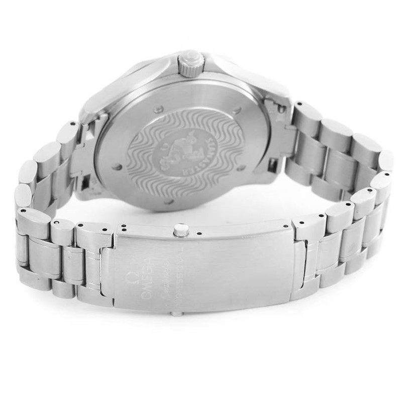 Omega Seamaster GMT White Wave Pattern Dial Steel Watch 2538.20.00 ...