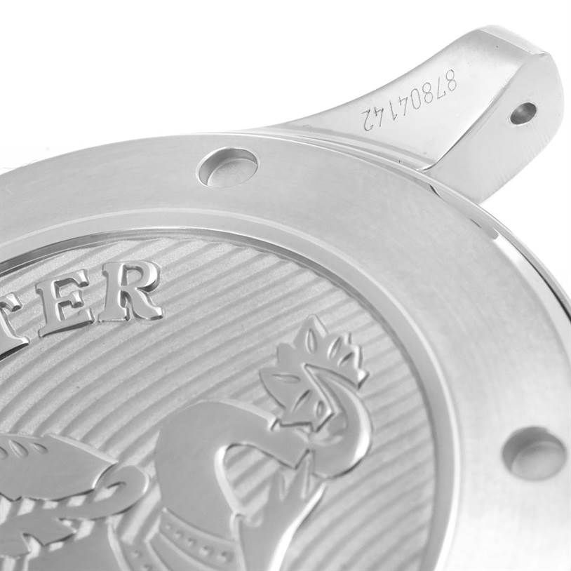 This image shows a close-up of the case back and a lug of the Omega Seamaster 212.30.41.20.03.001 Men
s Stainless Steel Blue Dial 212.30.41.20.03.001 Men
s Stainless Steel Blue Dial watch.