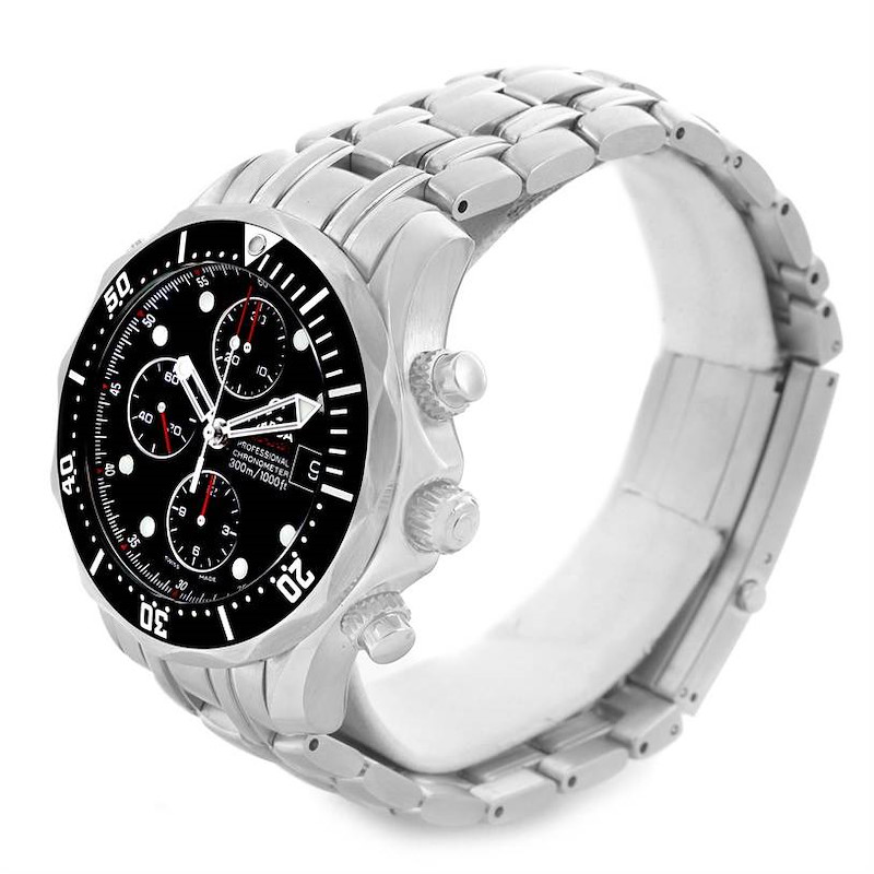 Omega Seamaster Bond Chronograph Watch 213.30.42.40.01.001 Box Papers SwissWatchExpo