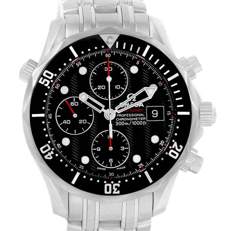 Omega Seamaster Bond Chronograph Watch 213.30.42.40.01.001 Box Papers SwissWatchExpo