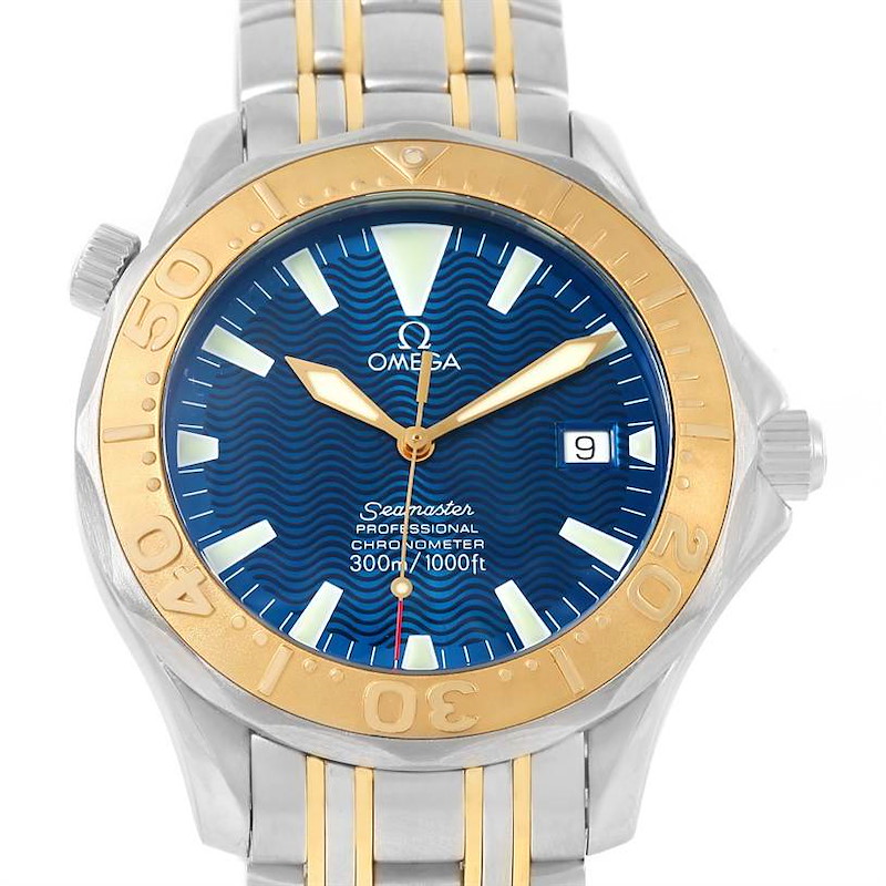 Omega Seamaster Steel Yellow Gold Automatic Watch 2455.80.00 SwissWatchExpo