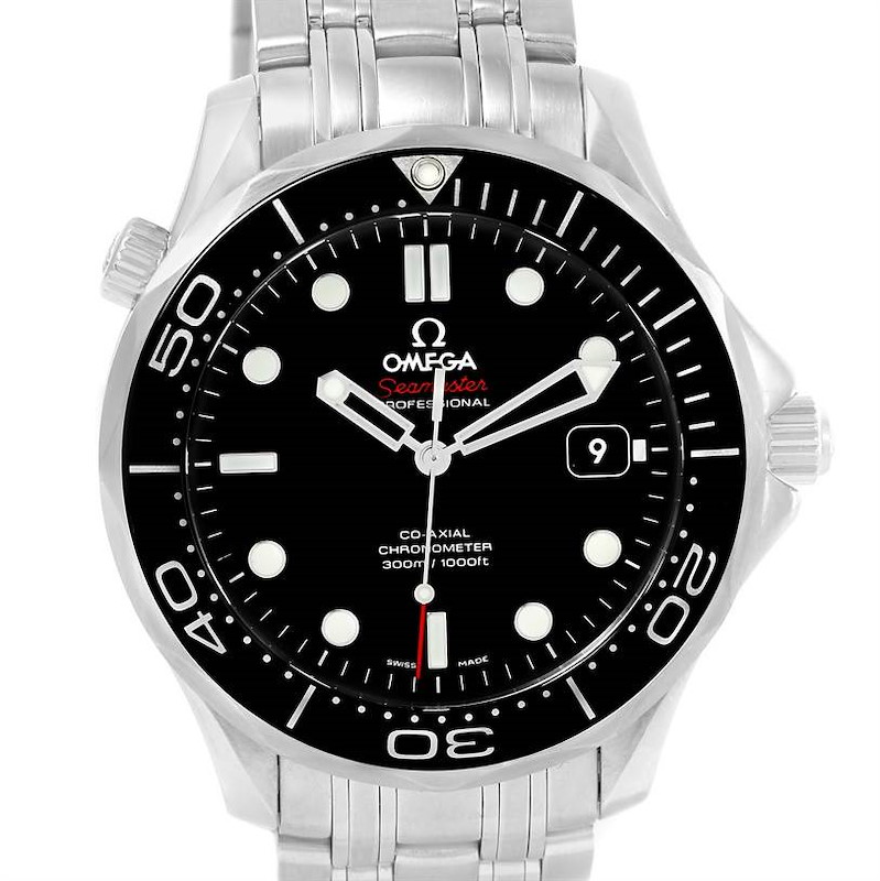 Omega Seamaster Black Dial Watch 212.30.41.20.01.003 Box Papers |  SwissWatchExpo