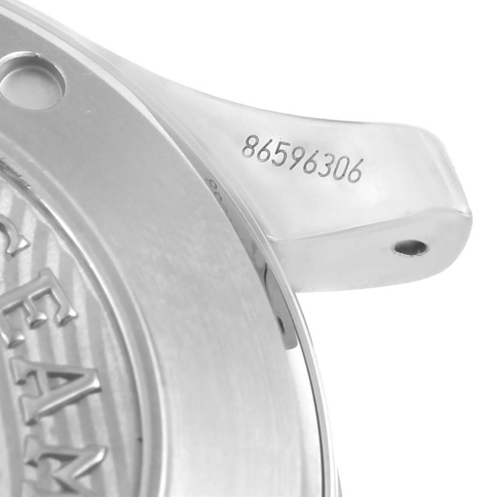 The image shows a partial view of the case back and the lug with serial number of an Omega Seamaster 212.30.41.20.01.003 Men
s Stainless Steel Black Dial 212.30.41.20.01.003 Men
s Stainless Steel Black Dial watch.